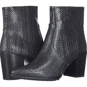 Blondo Tania Waterproof Snakeskin Leather Bootie